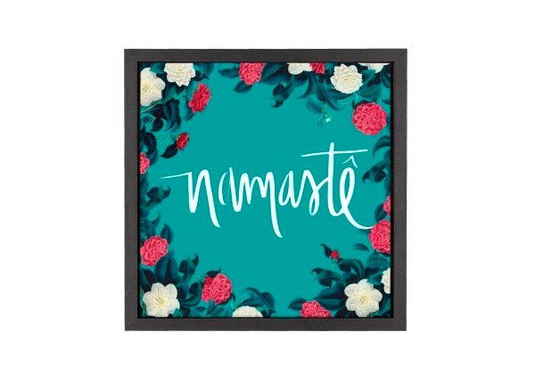 Quadro Namaste AFFARI DECOR Moldura Caixinha - 30x30cm - 1