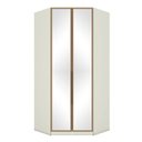 Ver imagem 1 de Armário de Canto Closet 2 Portas com Espelhos New Predileto Areia Jequitibá - Henn