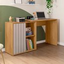 Ver imagem 2 de Mesa de Computador com Porta de Correr Future Marrom Caemmun