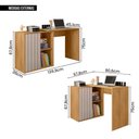 Ver imagem 6 de Mesa de Computador com Porta de Correr Future Marrom Caemmun
