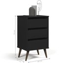 Ver imagem 2 de Mesa de Cabeceira Mundo Retrô Preto