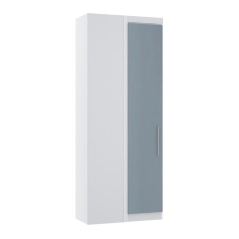 Guarda Roupa Modulado Alpes 1 Porta Canto Reto - Módulo Luciane:azul