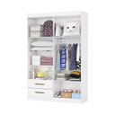 Ver imagem 5 de Guarda-Roupa Infantil Perola 4 Portas 2 Gavetas Branco/Branco-Branco