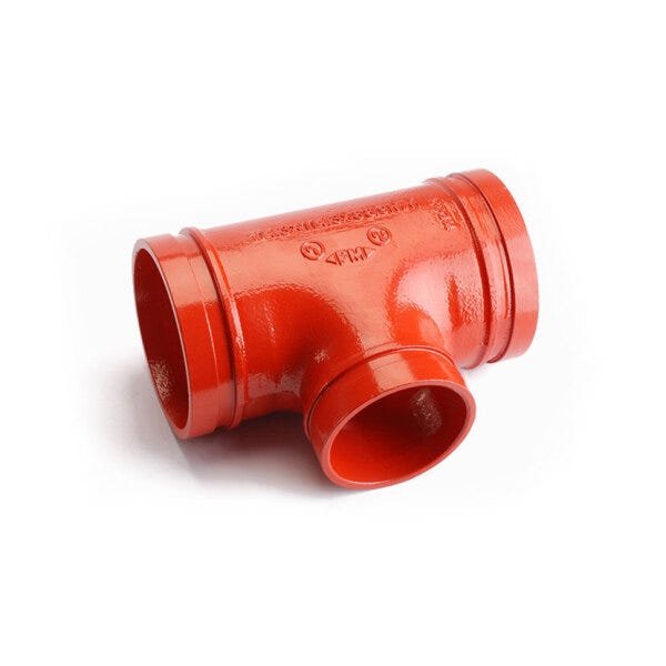 Tee Com Redução Ranhurado Segurimax 2 1/2 X 2" (73X60Mm) - 2