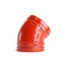 Cotovelo (Joelho) Ranhurado Segurimax 4" x 45° (114,3mm) - 3