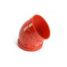 Cotovelo (Joelho) Ranhurado Segurimax 4" x 45° (114,3mm) - 2