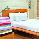 Ver imagem 1 de Jogo De Lençol Solteiro Ponto Palito 03 Peças 150 Fios - Lilás