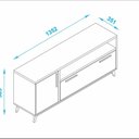 Ver imagem 3 de Rack com 2 Portas para TV até 55 Polegadas Madeira Pinus