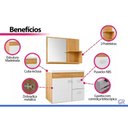 Ver imagem 5 de Gabinete de Banheiro Isa c/ Cuba + Espelho Cinamomo/Branco MGM