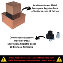 Ver imagem 7 de Acabamento Metal Alavanca Quadrado P/ Registro Docol Rosê