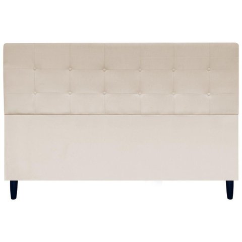 Cabeceira Cama Ivy King Ivy 195 Cm Suede Bege, Suede