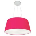 Ver imagem 3 de Lustre Pendente Cone Md-4048 Cúpula em Tecido 21/50x40cm Rosa Pink - Bivolt