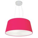 Ver imagem 1 de Lustre Pendente Cone Md-4048 Cúpula em Tecido 21/50x40cm Rosa Pink - Bivolt