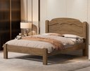 Ver imagem 1 de Cama Casal Lais 100% Mdf para Colchão 188x138 Cm - Sofisticada - Basoto:castanho