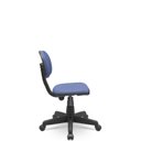 Ver imagem 2 de Cadeira Secretaria Giratoria Bolt - Couro Sintetico Corano - Azul Claro