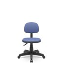 Ver imagem 1 de Cadeira Secretaria Giratoria Bolt - Couro Sintetico Corano - Azul Claro