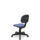 Ver imagem 3 de Cadeira Secretaria Giratoria Bolt - Couro Sintetico Corano - Azul Claro