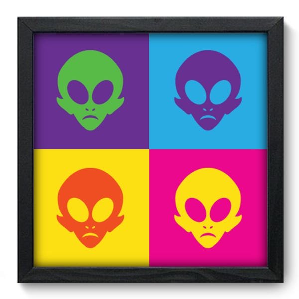 Quadro com Moldura - 33x33 - Alien - N3137 - 1