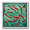 Quadro com Moldura - 33x33 - Pimentas - N1136 - 1
