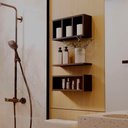 Ver imagem 2 de Nichos Prateleiras Decorativas França 40cm Preto para Banheiro