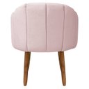 Ver imagem 6 de Kit Poltrona Decorativa Orgânica com Puff Flora Fixa Bouclê - Sofa Store:bouclê Rosa Bebê