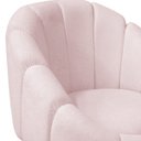 Ver imagem 7 de Kit Poltrona Decorativa Orgânica com Puff Flora Fixa Bouclê - Sofa Store:bouclê Rosa Bebê