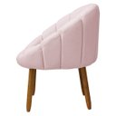 Ver imagem 5 de Kit Poltrona Decorativa Orgânica com Puff Flora Fixa Bouclê - Sofa Store:bouclê Rosa Bebê