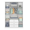 Ver imagem 2 de Guarda-Roupa de Bebê 4 Portas Delicato Tcil Móveis