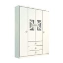 Ver imagem 3 de Guarda-Roupa de Bebê 4 Portas Delicato Tcil Móveis
