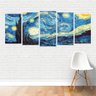 Quadro Artístico Starry Night Noite Estrelada Van Gogh Canvas - 1