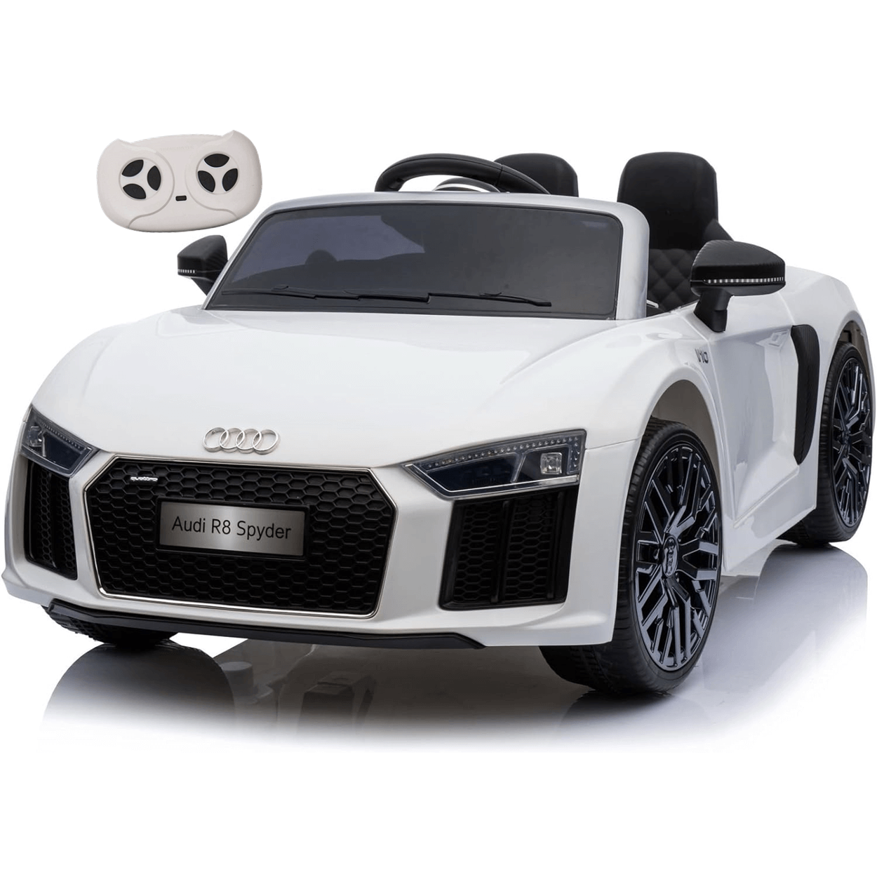 Carro Eletrico Zippy Toys Audi R8 Spyder 12v Controle Branco ...