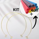 Ver imagem 1 de Kit 2 Arco + 4 Espaguete Flutuador Boia para Decorar Jardins Eventos
