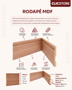 Ver imagem 5 de Kit 5 Rodapé MDF 7cm Friso Laminado Sala Quarto Cozinha Parede Moderna Madeira Pronto Instalar Decor