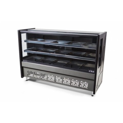 Balcão de Açougue Polar Avícola Standard Platinum 1.75m Preto 220v - Pecav 175
