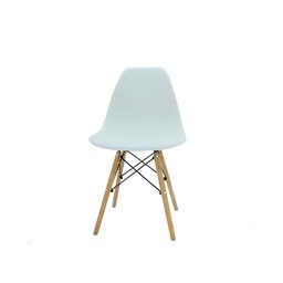 Kit 2 Cadeira Eiffel Moderno Branco Sala Jantar Base Madeira - 5