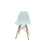Kit 2 Cadeira Eiffel Moderno Branco Sala Jantar Base Madeira - 5