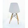 Kit 2 Cadeira Eiffel Moderno Branco Sala Jantar Base Madeira - 4
