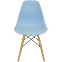 Ver imagem 3 de Kit 3 Cadeiras Charles Eames Eiffel Wood Design - Azul Claro