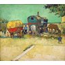 A Caravana Cigana - van Gogh - Tela 30x34 Para Quadro - 1