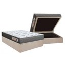 Ver imagem 1 de Conjunto Box Baú Casal: Colchão Molas Orthoflex D33 Comfortpedic Line Black + Base Crc Suede Clean