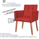 Ver imagem 3 de Cadeira para Hall Decorativa Aconchegante Sala de Espera Tecido Corano