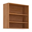 Ver imagem 2 de Armário Aéreo Brilhante 80cm 2 Portas Cinamomo-platina com Vidro Reflecta - Mgm Cinamomo-platina