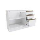 Ver imagem 3 de Balcão de Pia Celeste Kappesberg 100% Mdf 2 Portas 3 Gavetas Branco 120cm