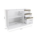 Ver imagem 5 de Balcão de Pia Celeste Kappesberg 100% Mdf 2 Portas 3 Gavetas Branco 120cm