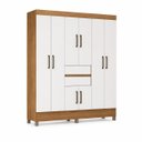 Ver imagem 2 de Guarda Roupa Casal 8 Portas 2 Gavetas Munique Amendola Off White Demobile