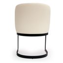 Ver imagem 3 de Cadeira de Jantar Luna Estrutura em Madeira Courino Off White e Preto Sallar Home