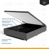 Cama Box Baú com Colchão de Espuma D45 Double Face Air Pro Força Anjos Casal 138 Cm - 5