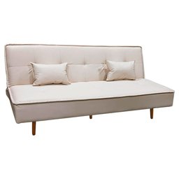 Sofá Cama Silver 3 Lugares Reclinável Casal Corano Bege - Speciale Home - 2