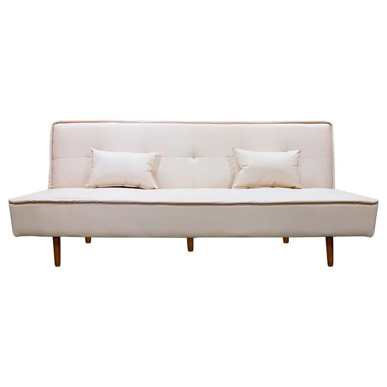 Sofá Cama Silver 3 Lugares Reclinável Casal Corano Bege - Speciale Home