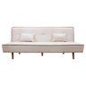 Sofá Cama Silver 3 Lugares Reclinável Casal Corano Bege - Speciale Home - 1